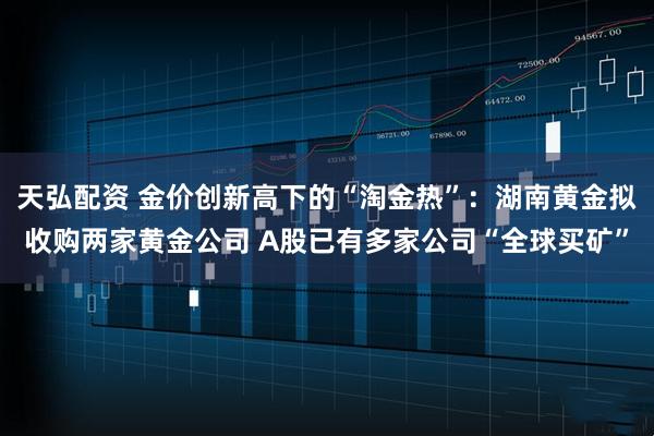 天弘配资 金价创新高下的“淘金热”：湖南黄金拟收购两家黄金公司 A股已有多家公司“全球买矿”