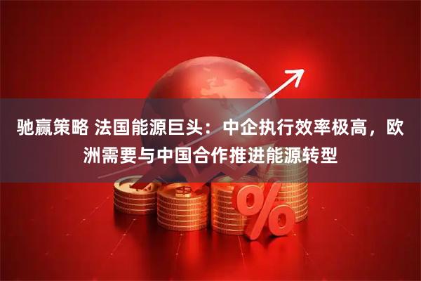 驰赢策略 法国能源巨头：中企执行效率极高，欧洲需要与中国合作推进能源转型